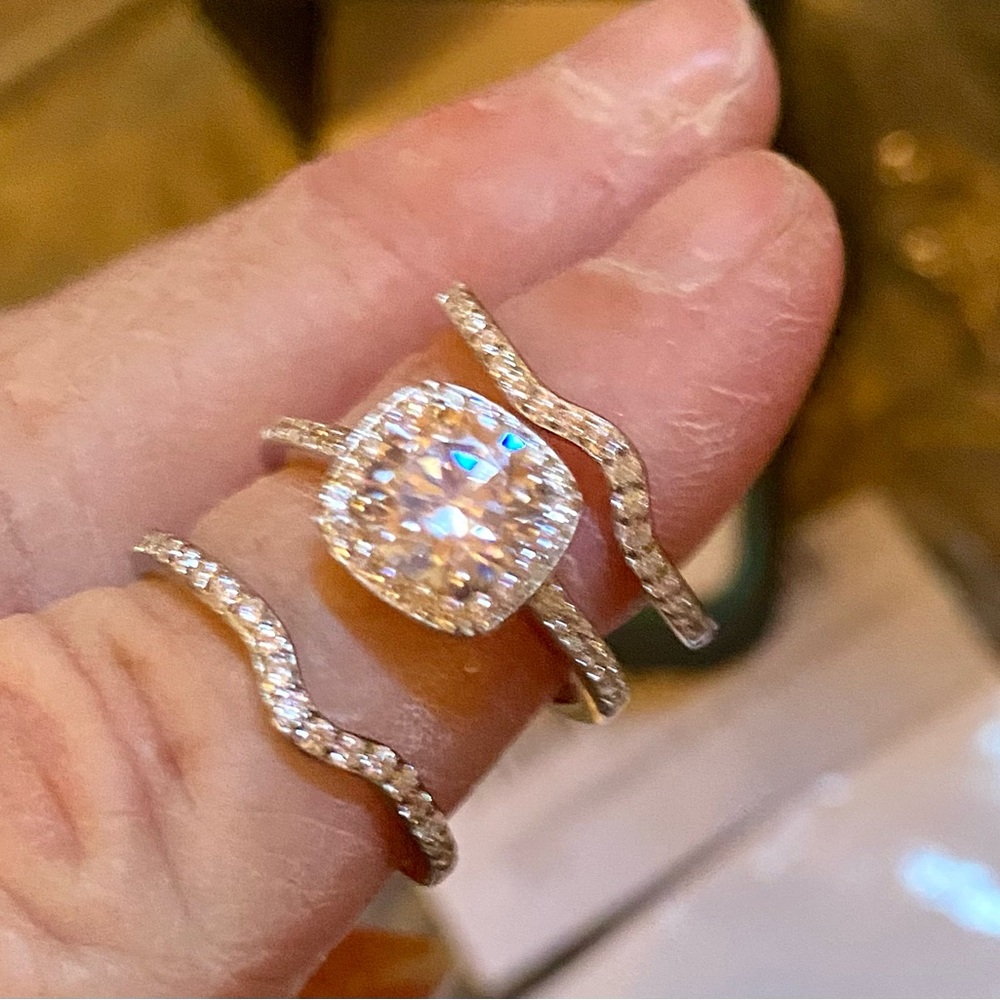 🔥JUNXIN 3 Piece Bridal Set: 925 & CZ🔥 NIB